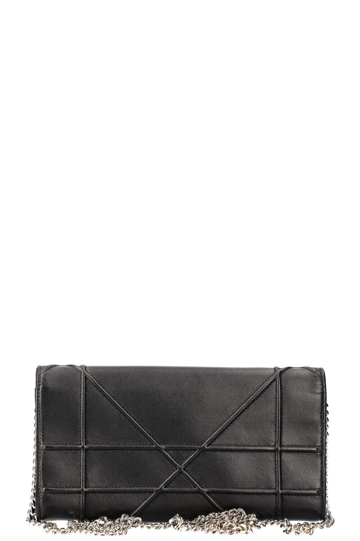 CHRISTIAN DIOR Diorama Wallet On Chain Black