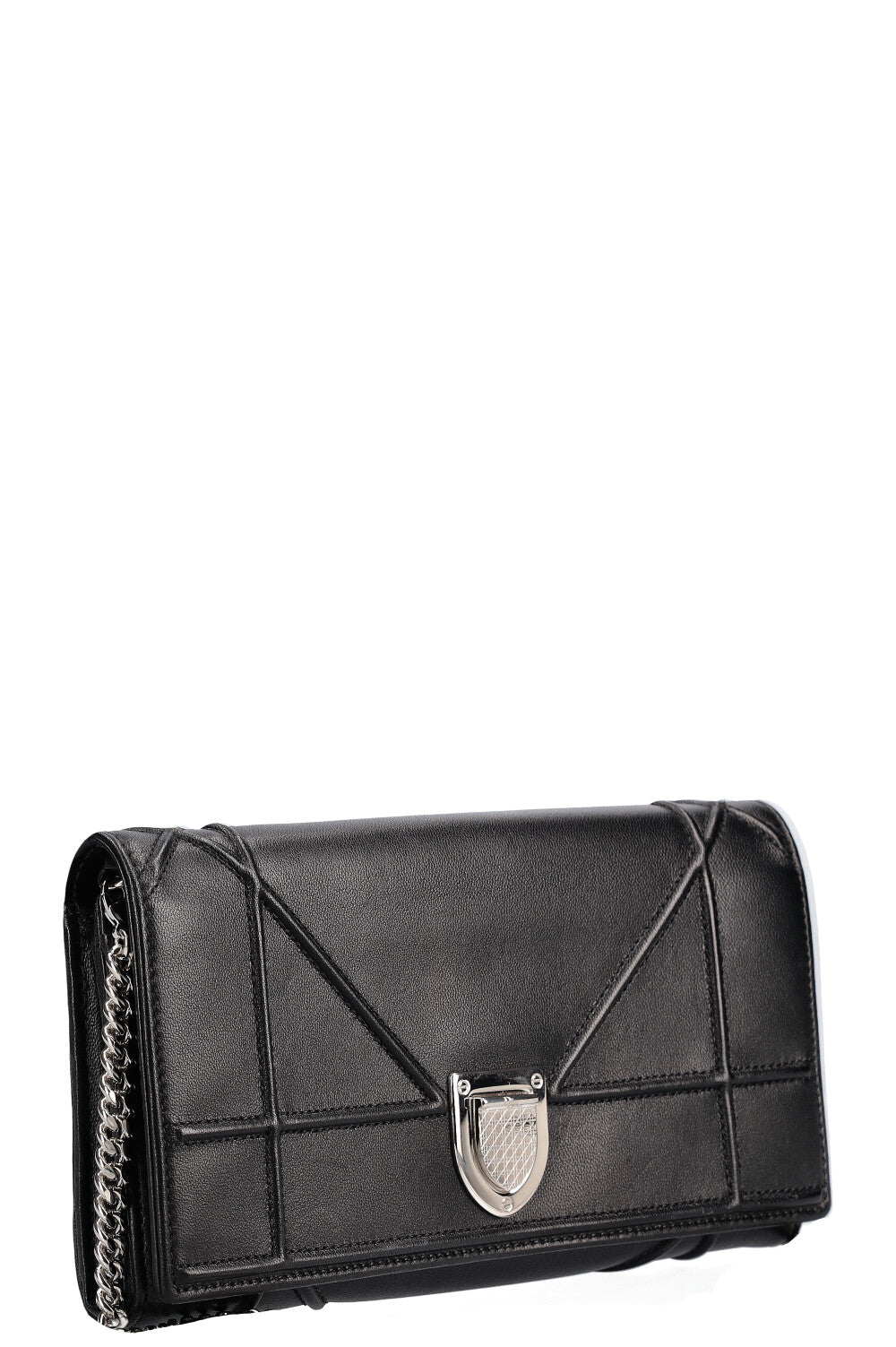 CHRISTIAN DIOR Diorama Wallet On Chain Black