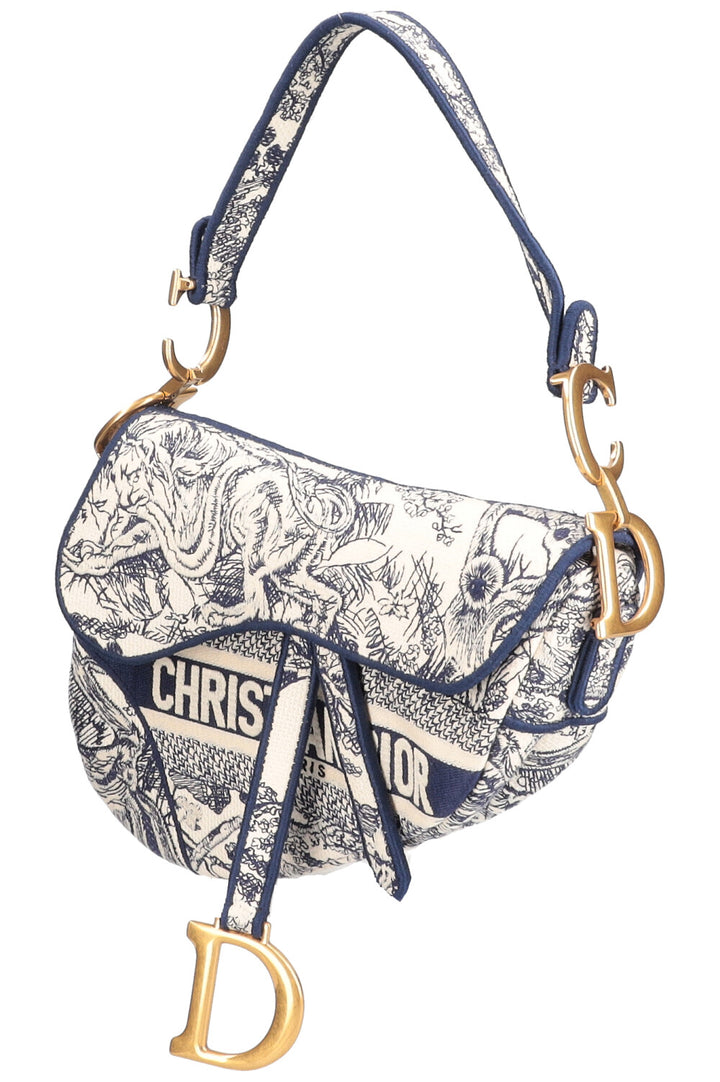 CHRISTIAN DIOR Saddle Bag Toile de Jouy