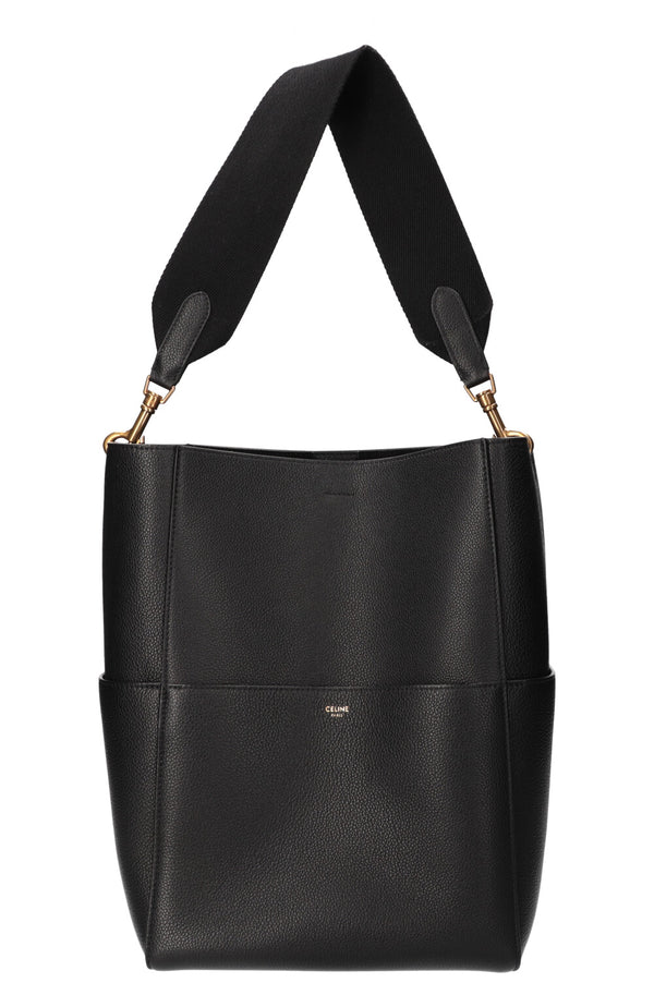 CELINE Sac Seau Sangle Noir