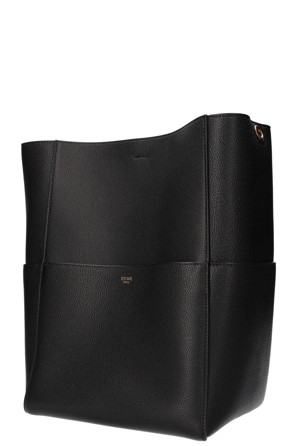 Cuir Seau Celine Sac Seau Sangle CELINE Sac Seau Sangle Noir – REAWAKE