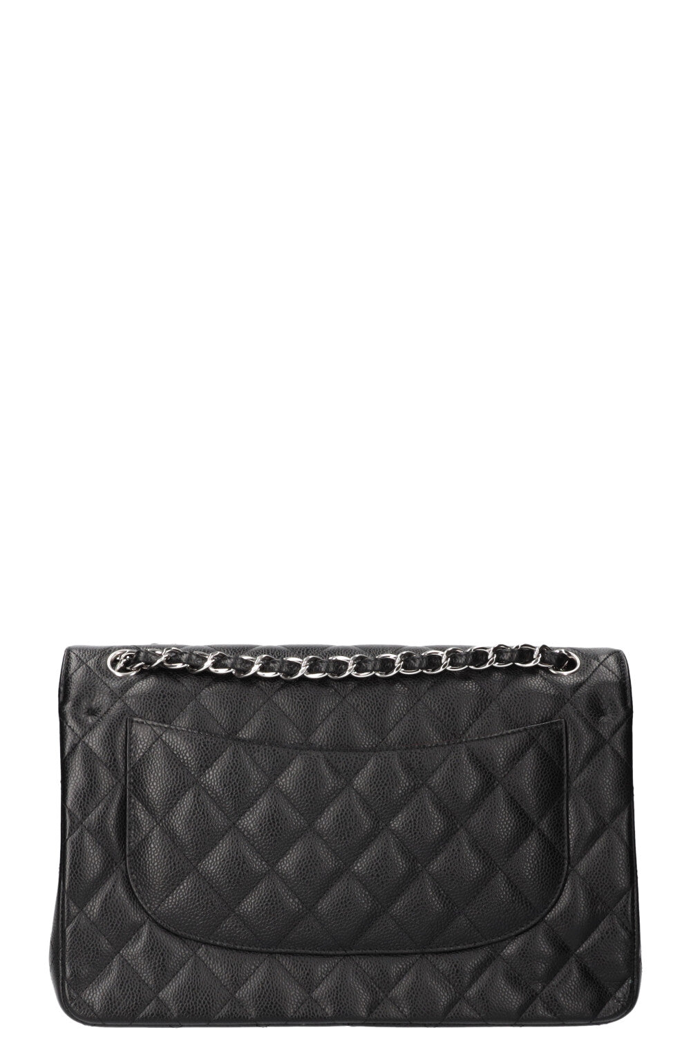 CHANEL Double Flap Bag Caviar Large Black