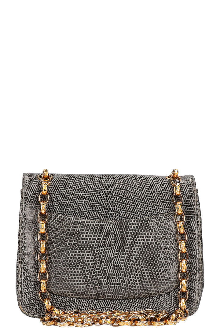 CHANEL Square Flap Bag Grey