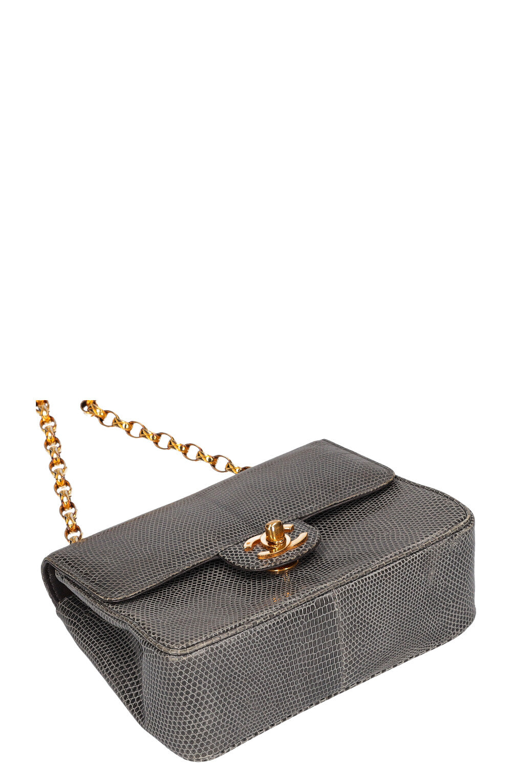 CHANEL Square Flap Bag Grey