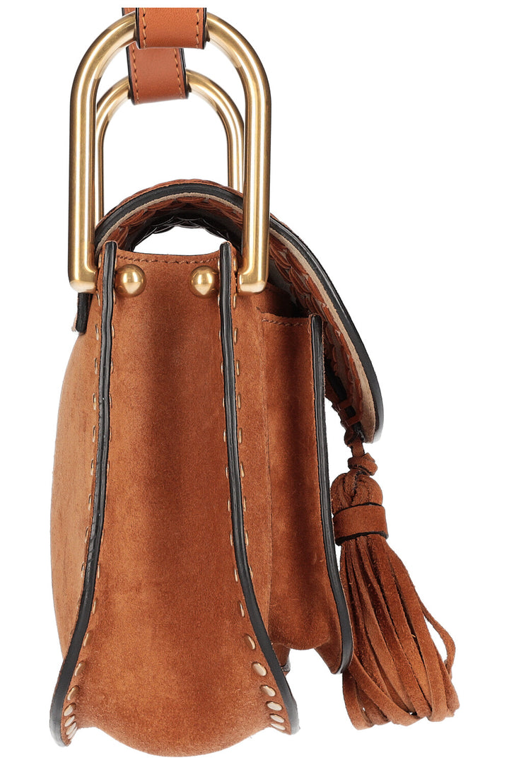 CHLOÉ Hudson Small Bag Suede Cognac