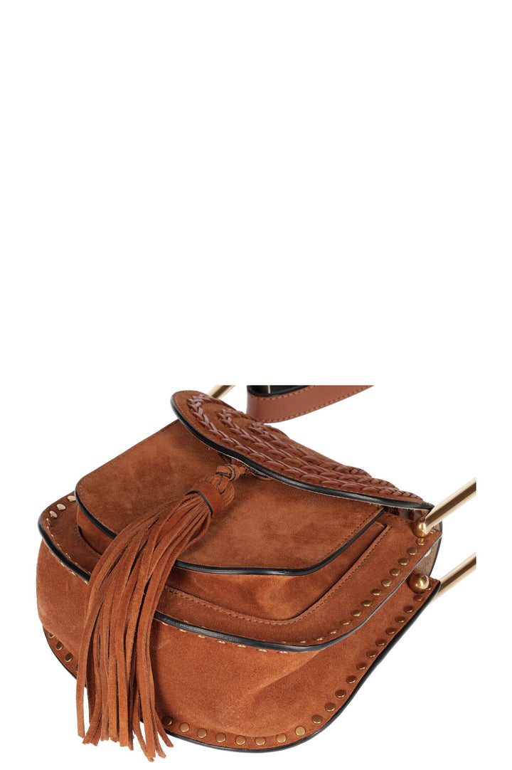 CHLOÉ Petit Sac Hudson Daim Cognac