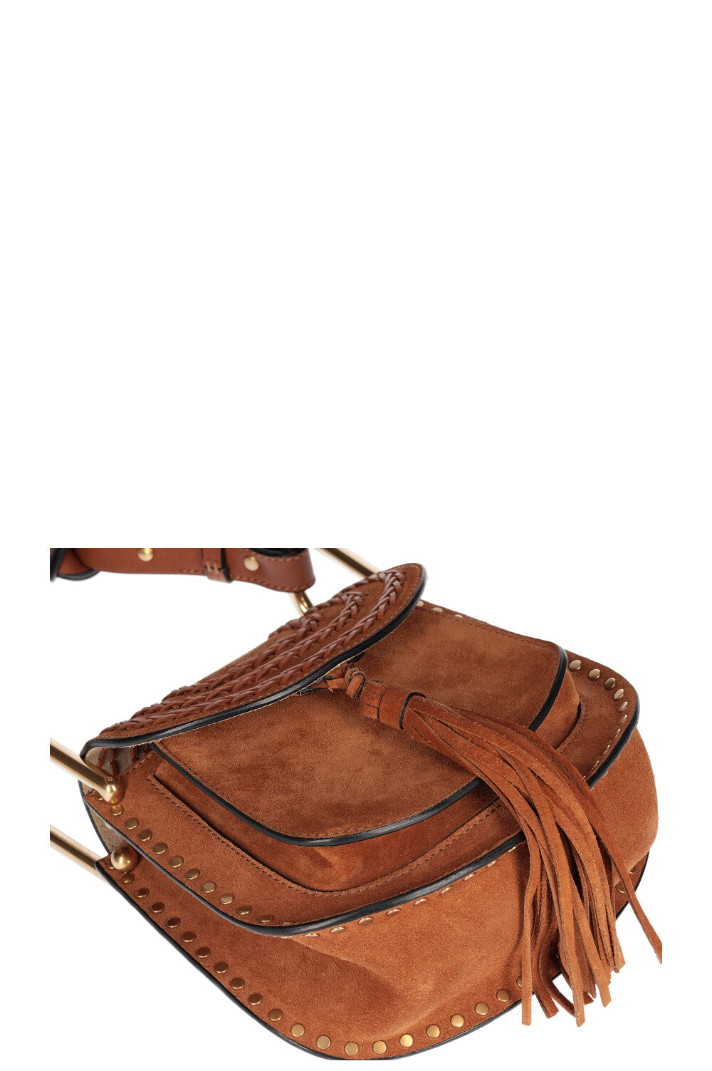 CHLOÉ Petit Sac Hudson Daim Cognac