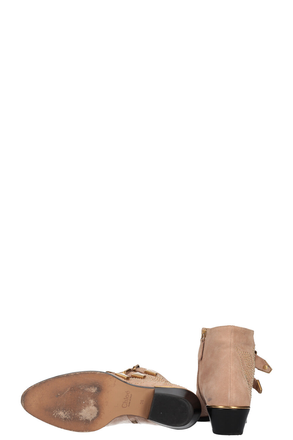 CHLOÉ Susanna Boots Suede Beige