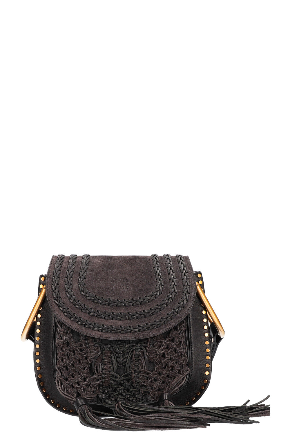 CHLOÉ Sac Hudson Moyen Daim Noir