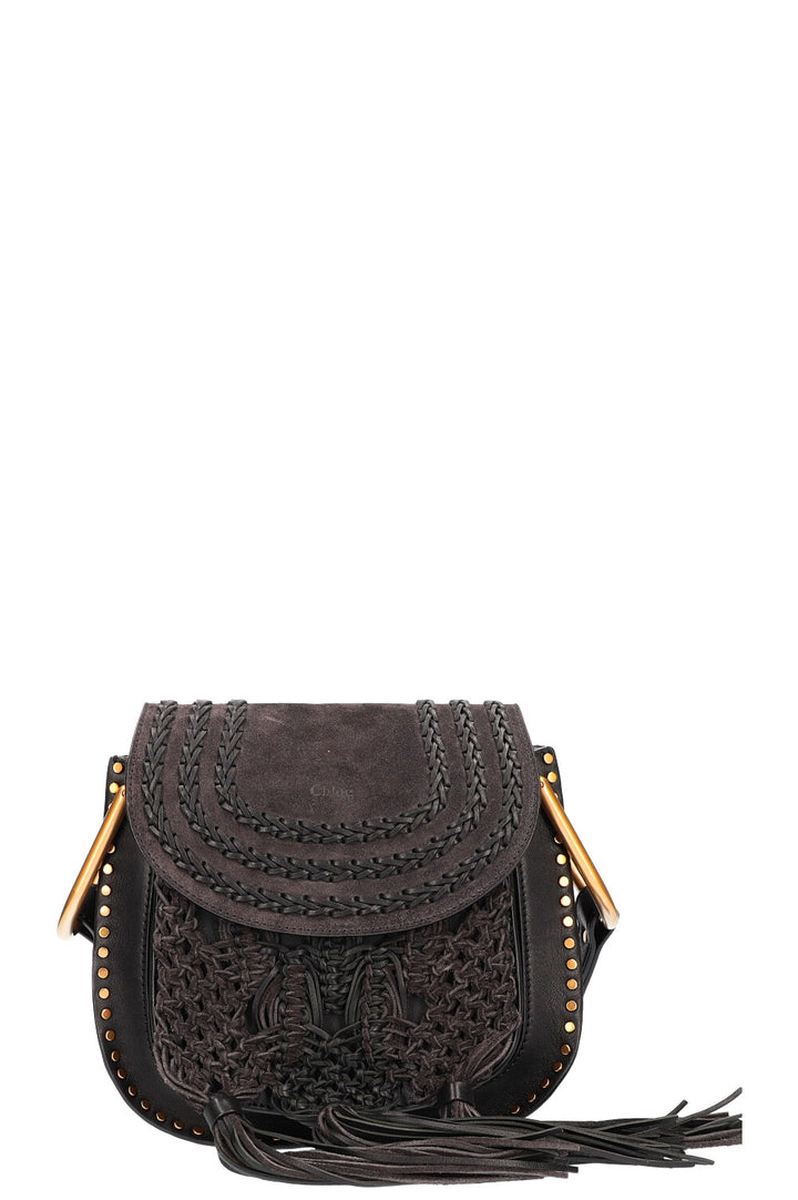 CHLOÉ Hudson Medium Bag Suede Black