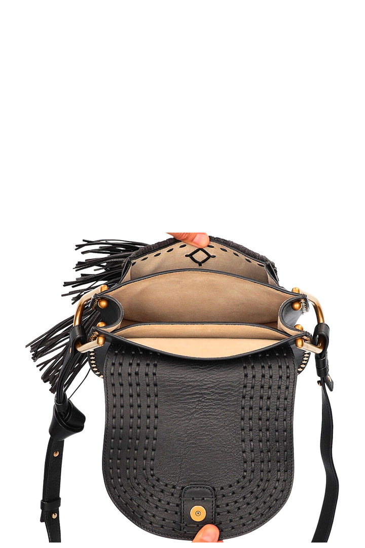 CHLOÉ Sac Hudson Moyen Daim Noir