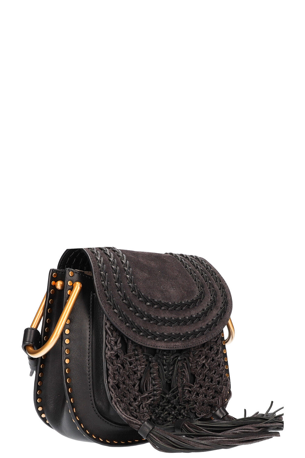 CHLOÉ Hudson Medium Bag Suede Black