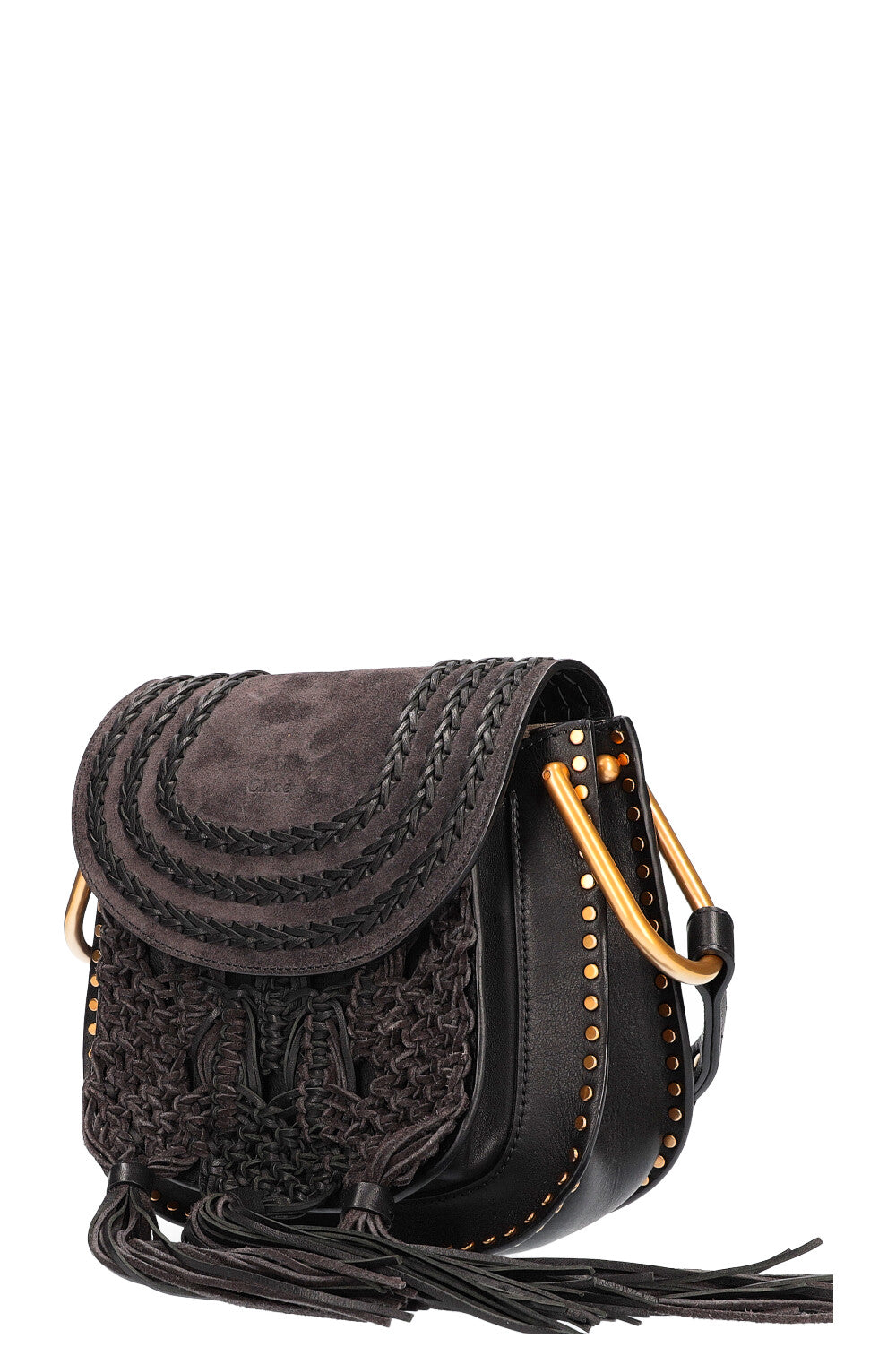 CHLOÉ Sac Hudson Moyen Daim Noir