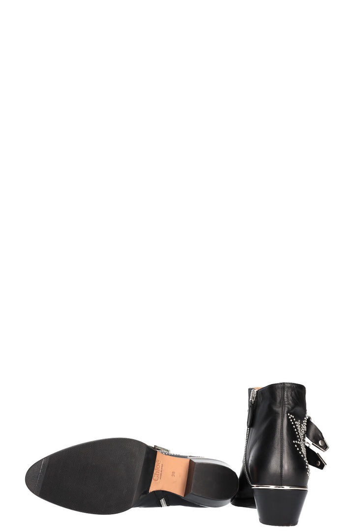 CHLOÉ Susanna Boots Black Silver