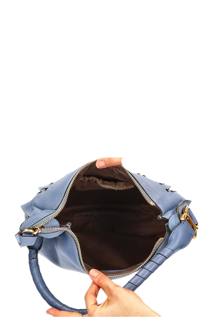 CHLOÉ Marcie Shoulder Bag Blue