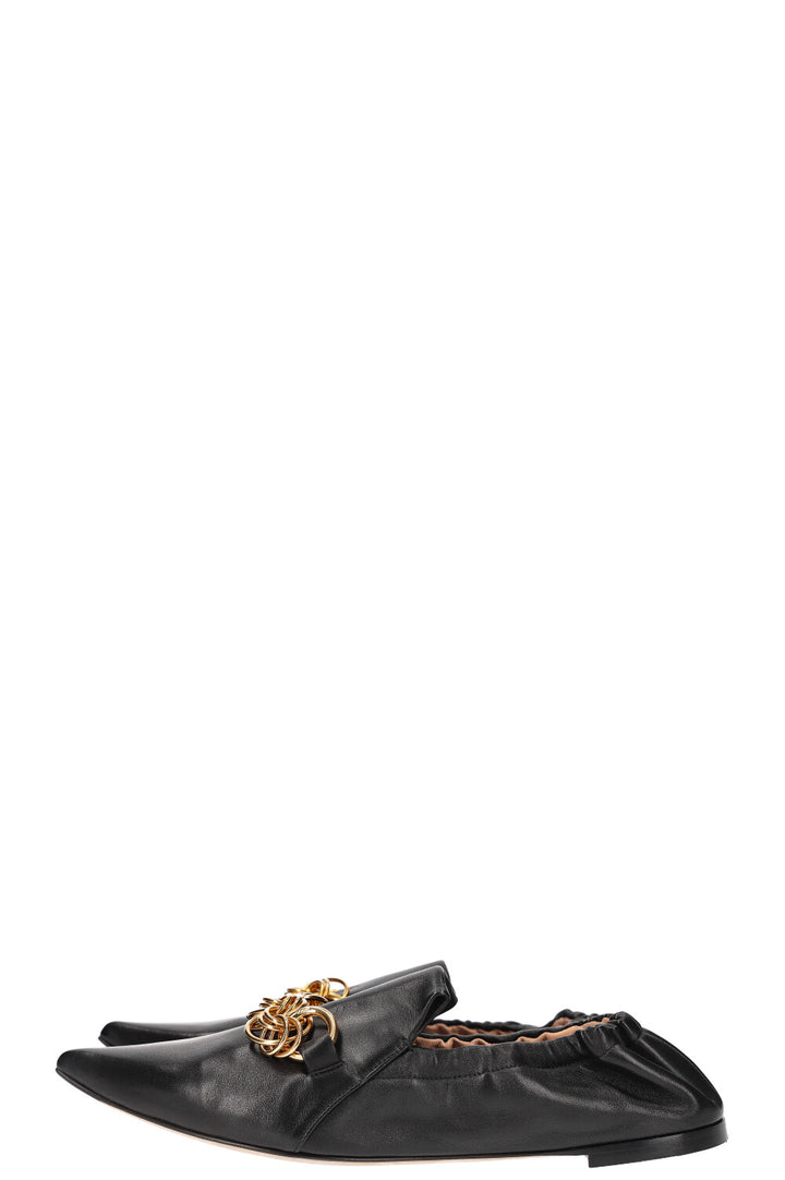 CHLOÉ Reese Chain Bit Loafer Black