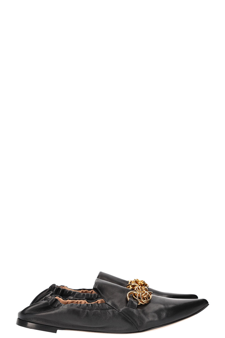 CHLOÉ Reese Chain Bit Loafer Black