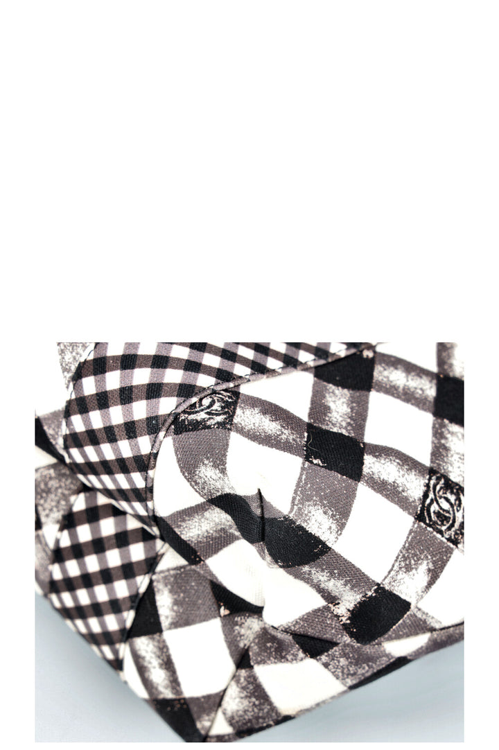 CHANEL Tote Bag Gingham Print