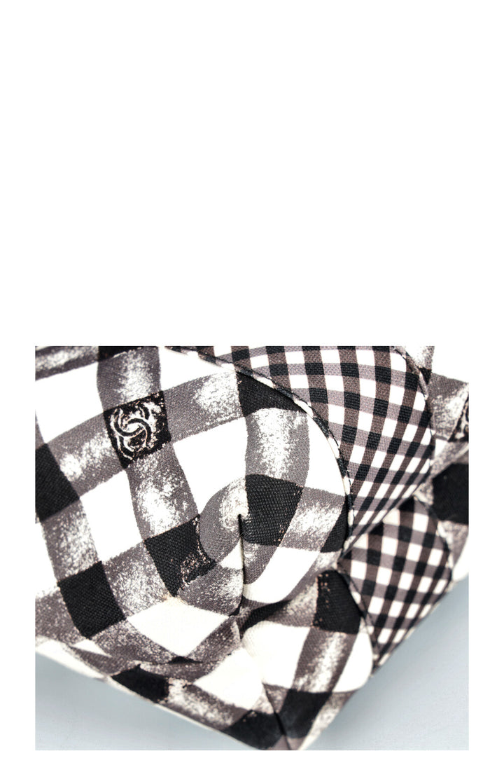 CHANEL Tote Bag Gingham Print