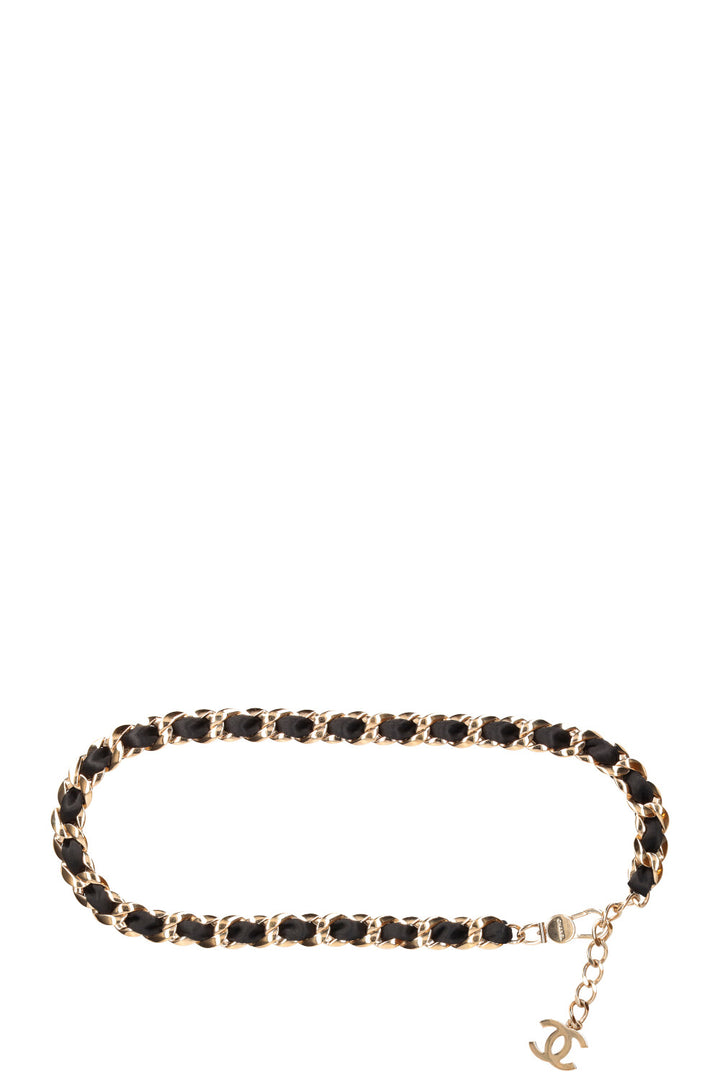 CHANEL Ceinture Chaîne Soie 08A