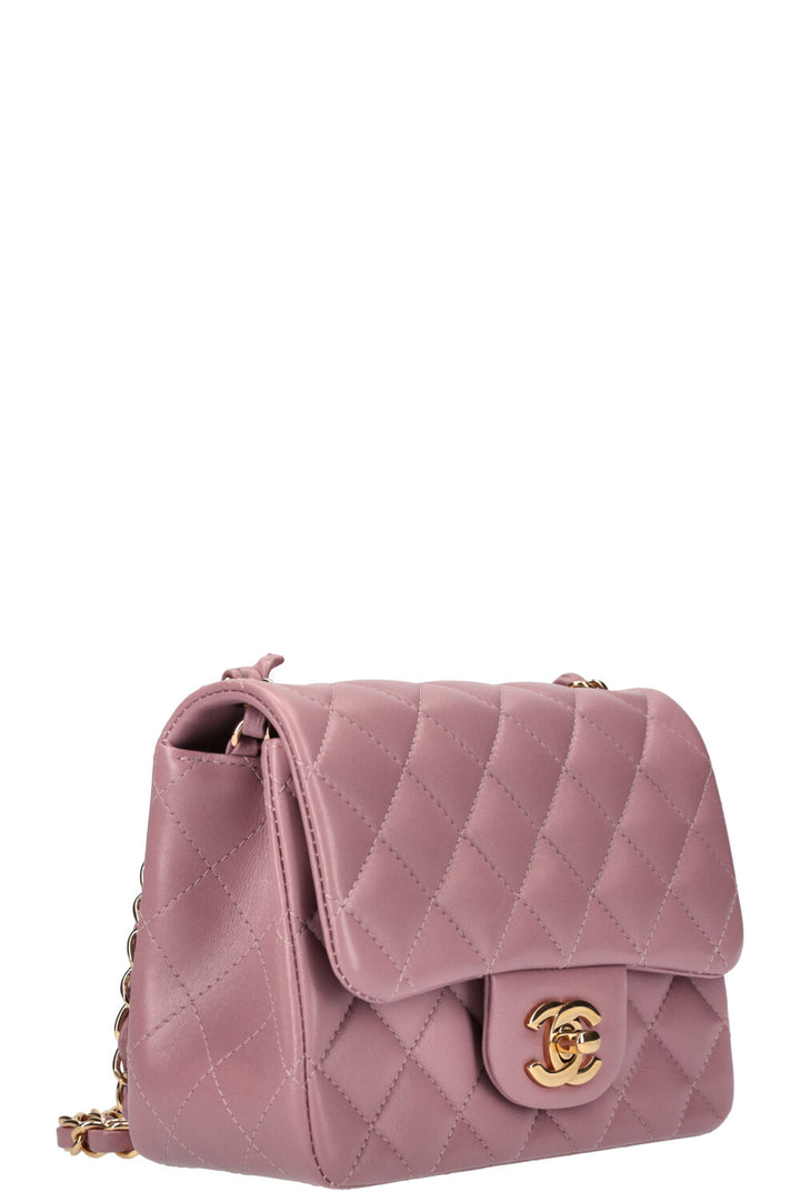 CHANEL Square Mini Flap Bag Mauve