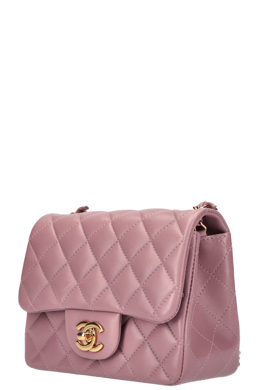 CHANEL Square Mini Flap Bag Mauve