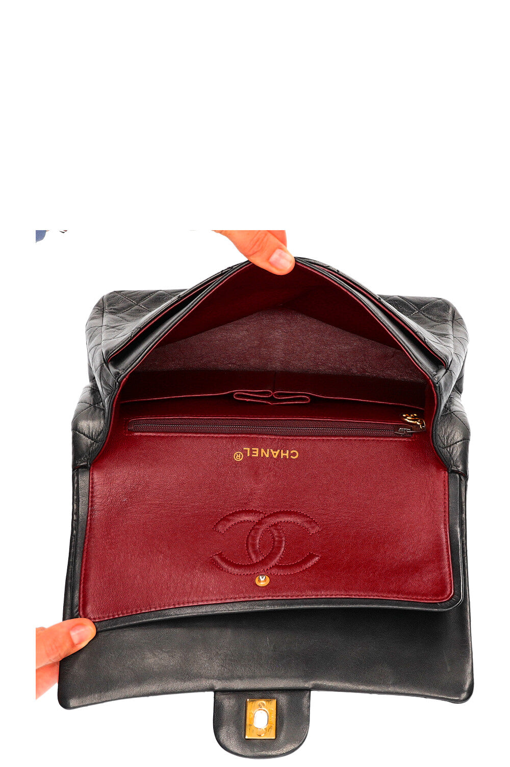 Chanel bag inside sale