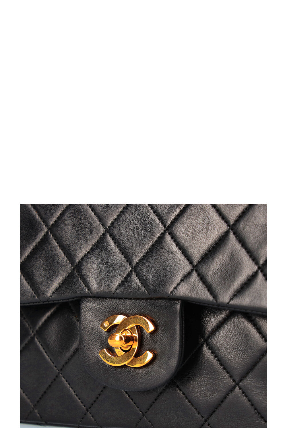 CHANEL Vintage Double Flap Bag Small Black