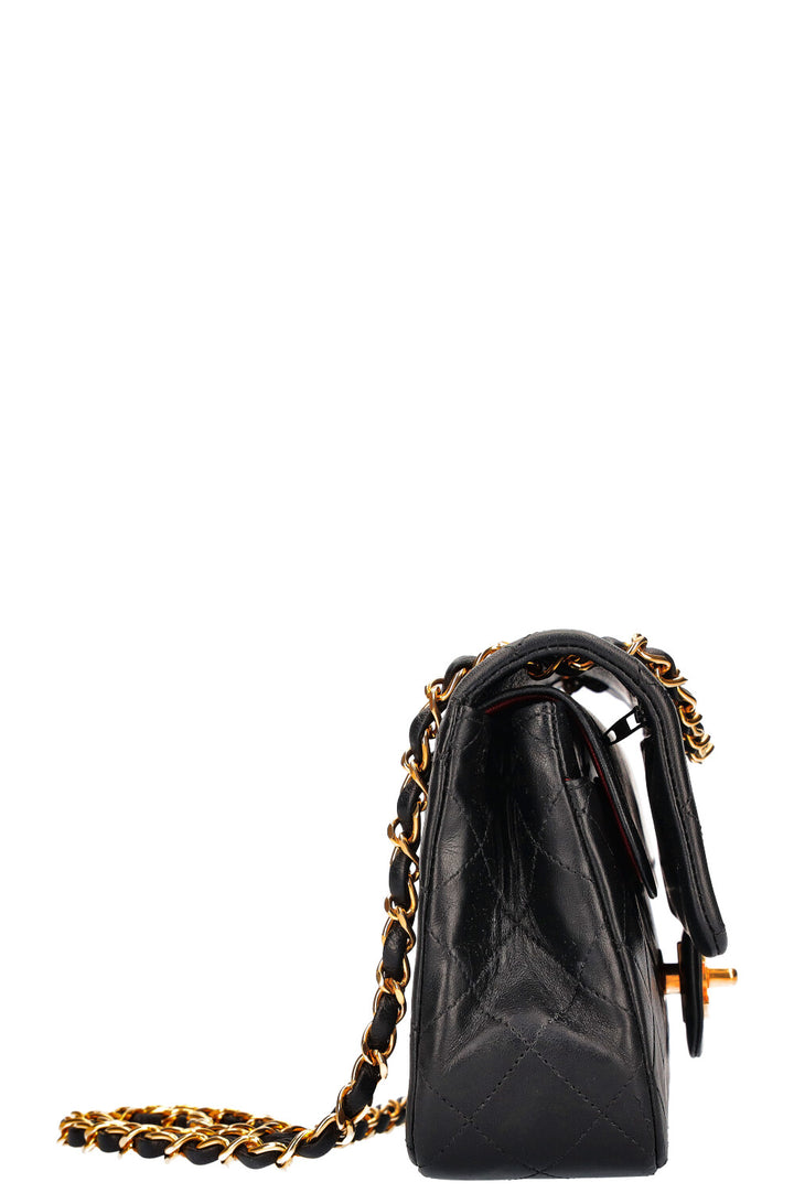 CHANEL Vintage Double Flap Bag Small Black