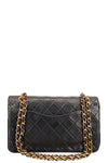 CHANEL Vintage Double Flap Bag Small Black