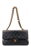 CHANEL Vintage Double Flap Bag Small Black