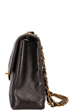 CHANEL Vintage Jumbo Single Flap Bag Black