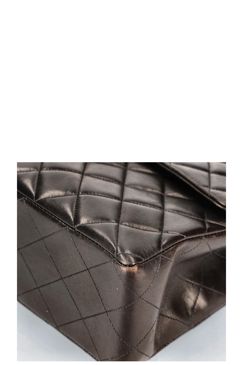 CHANEL Vintage Jumbo Single Flap Bag Black