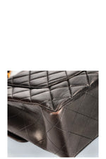 CHANEL Vintage Jumbo Single Flap Bag Black