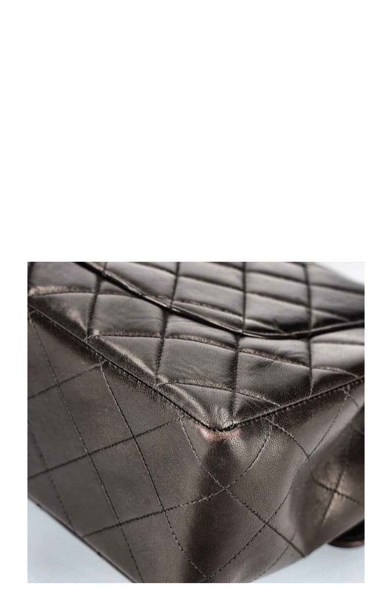 CHANEL Vintage Jumbo Single Flap Bag Black