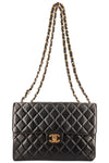 CHANEL Vintage Jumbo Single Flap Bag Black