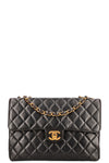 CHANEL Vintage Jumbo Single Flap Bag Black