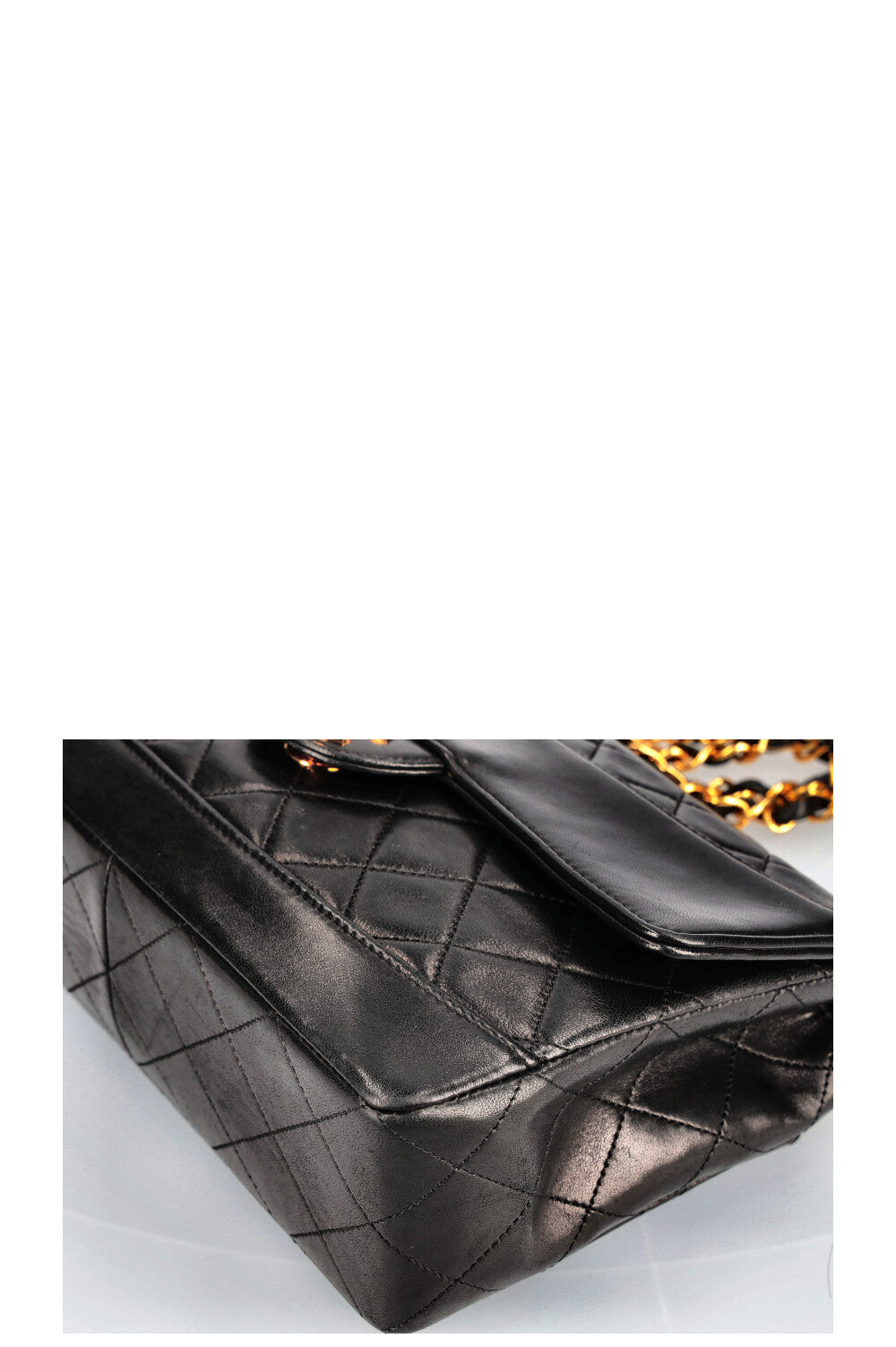 CHANEL Vintage Small Single Flap Bag Black