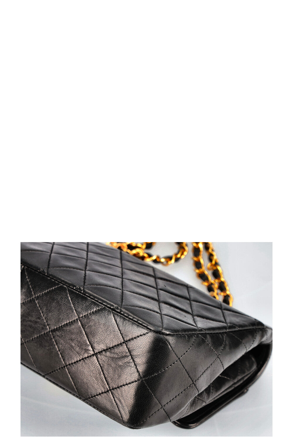 CHANEL Vintage Small Single Flap Bag Black
