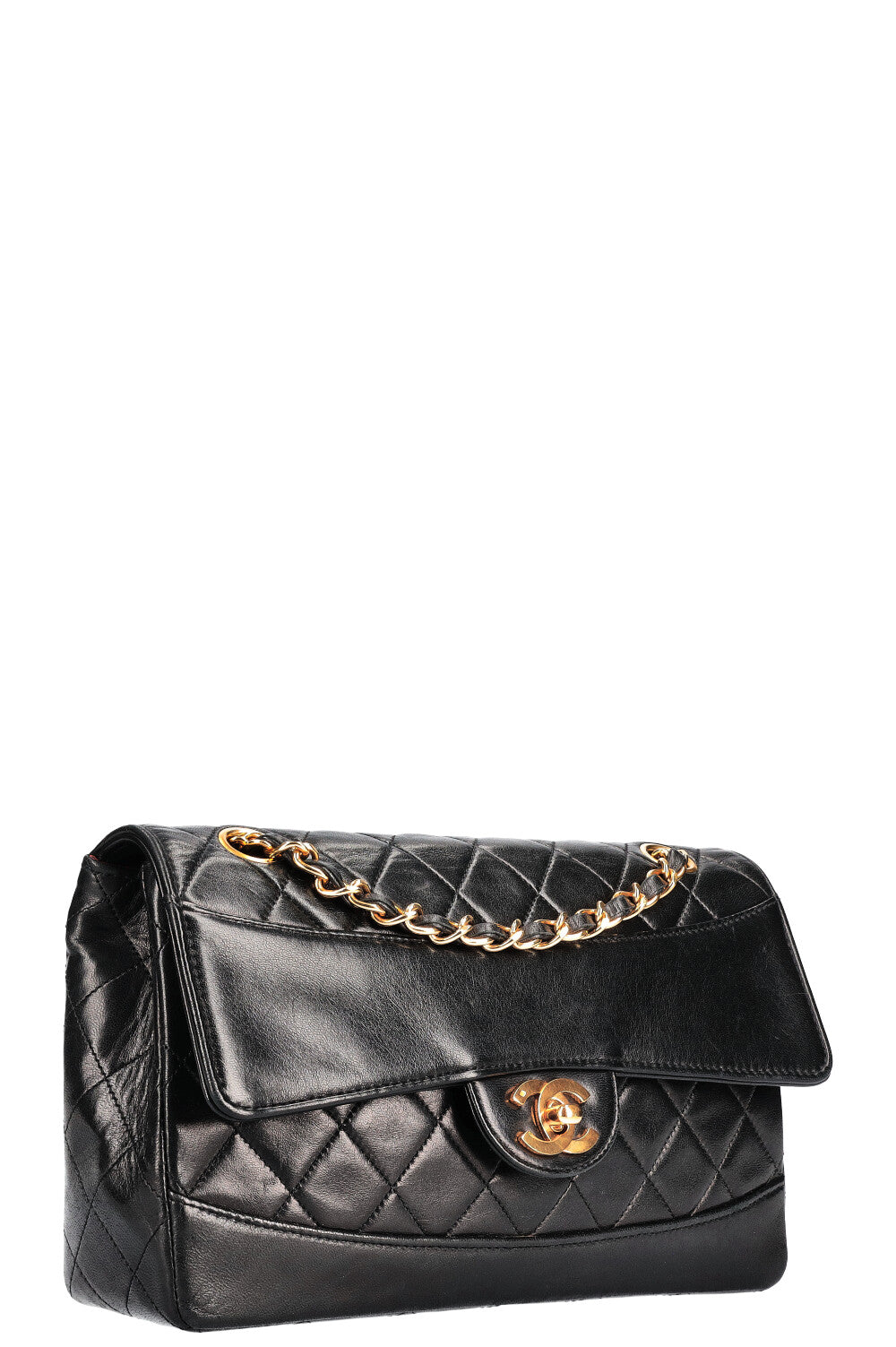 CHANEL Vintage Small Single Flap Bag Black