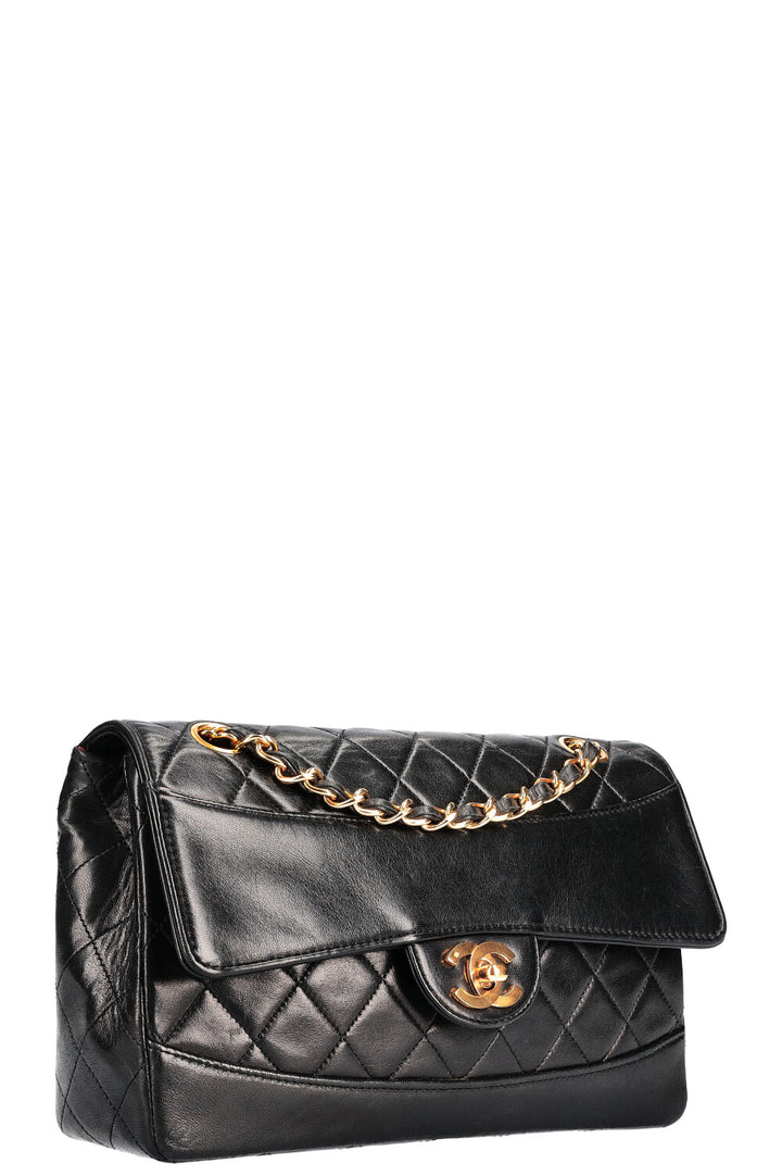 CHANEL Vintage Small Single Flap Bag Black