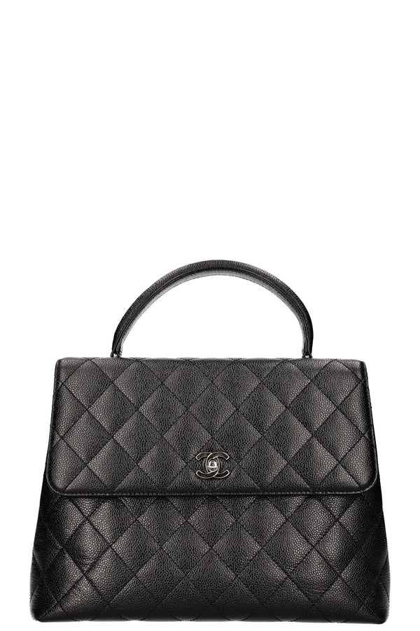 Chanel Top Handle Bag Caviar Black 2000