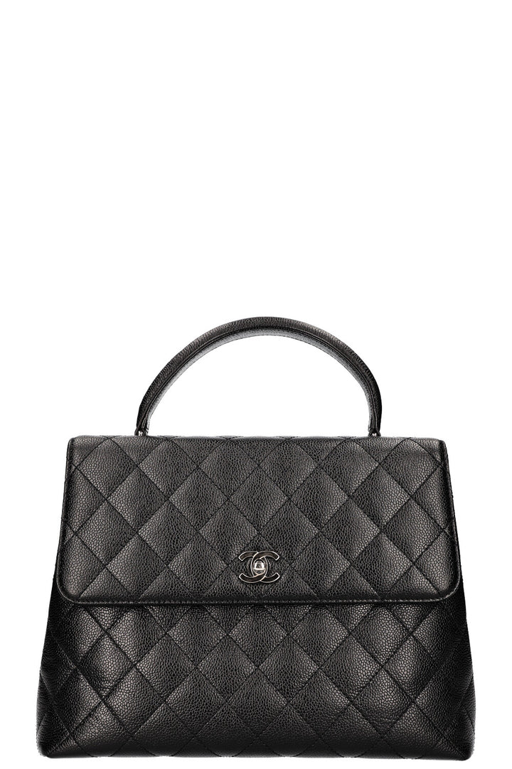 Chanel Top Handle Bag Caviar Black 2000