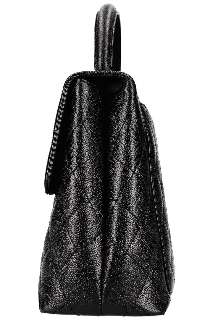 CHANEL Top Handle Bag Caviar Black