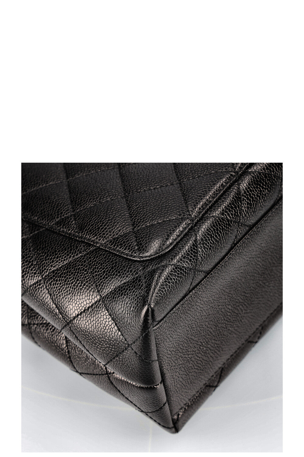CHANEL Top Handle Bag Caviar Black