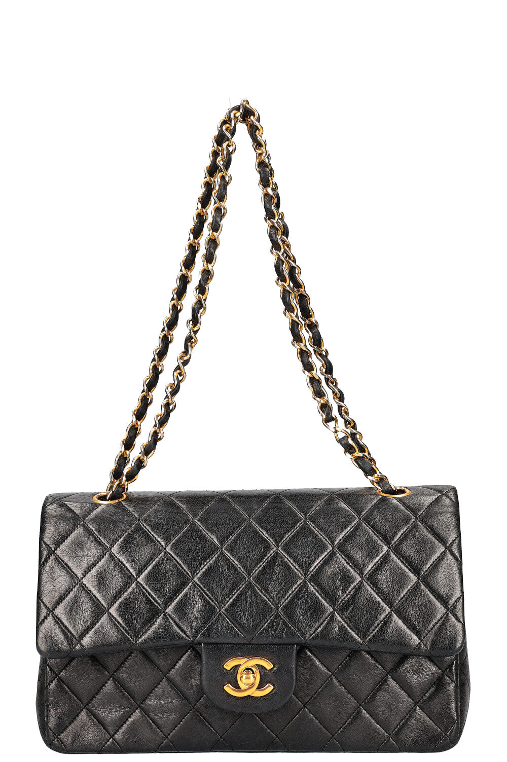 CHANEL Medium Double Flap Bag Black