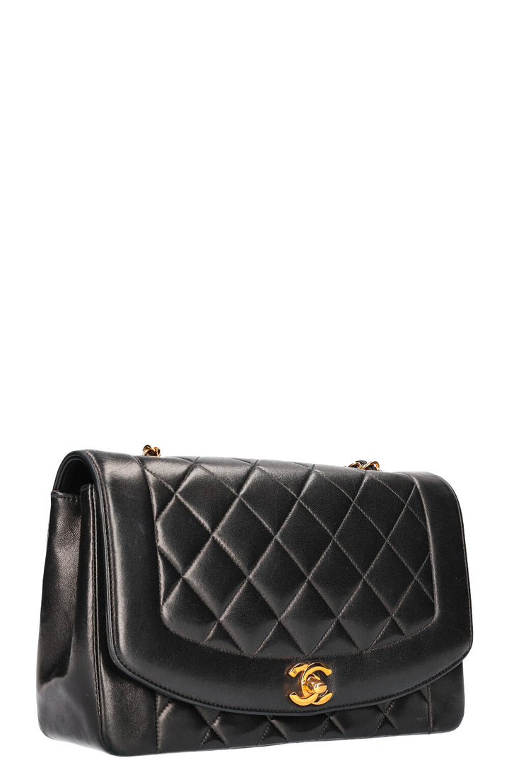 CHANEL Diana Flap Bag Medium Black