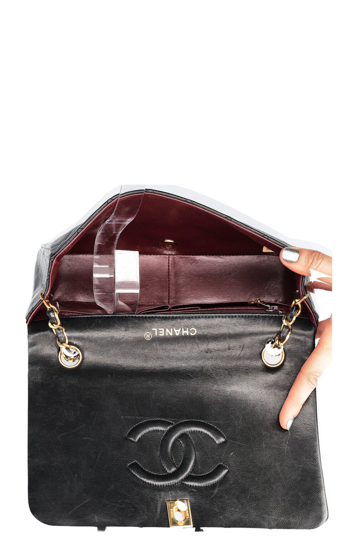 CHANEL Full Flap Bag Black