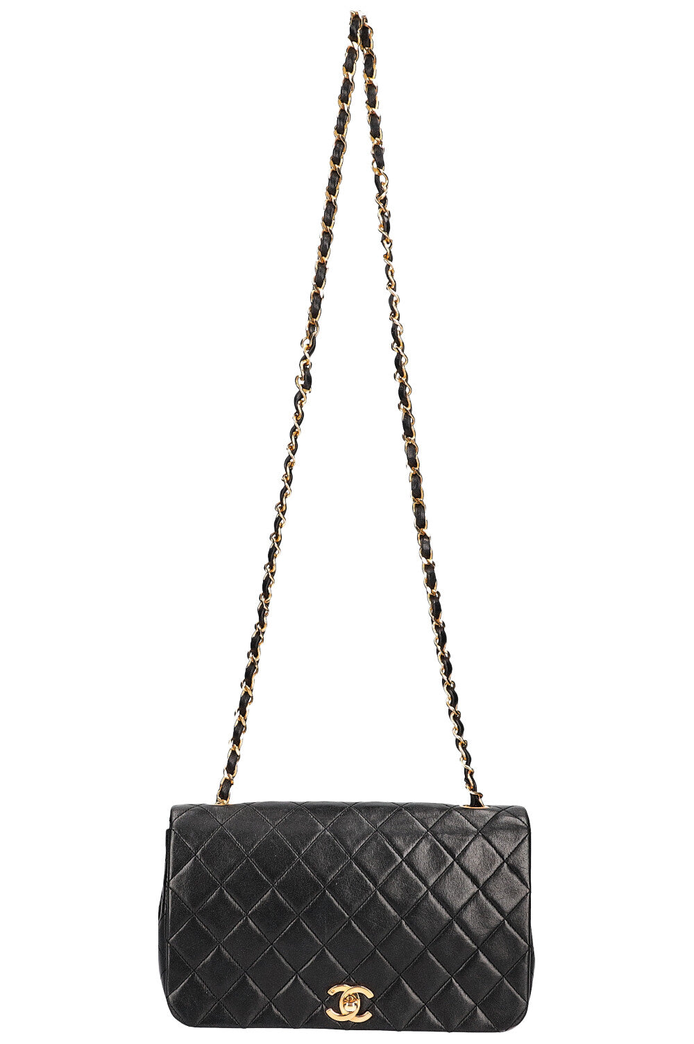 CHANEL Full Flap Bag Black