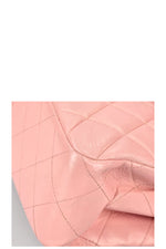 CHANEL Double Sided Flap Bag Medium Pink
